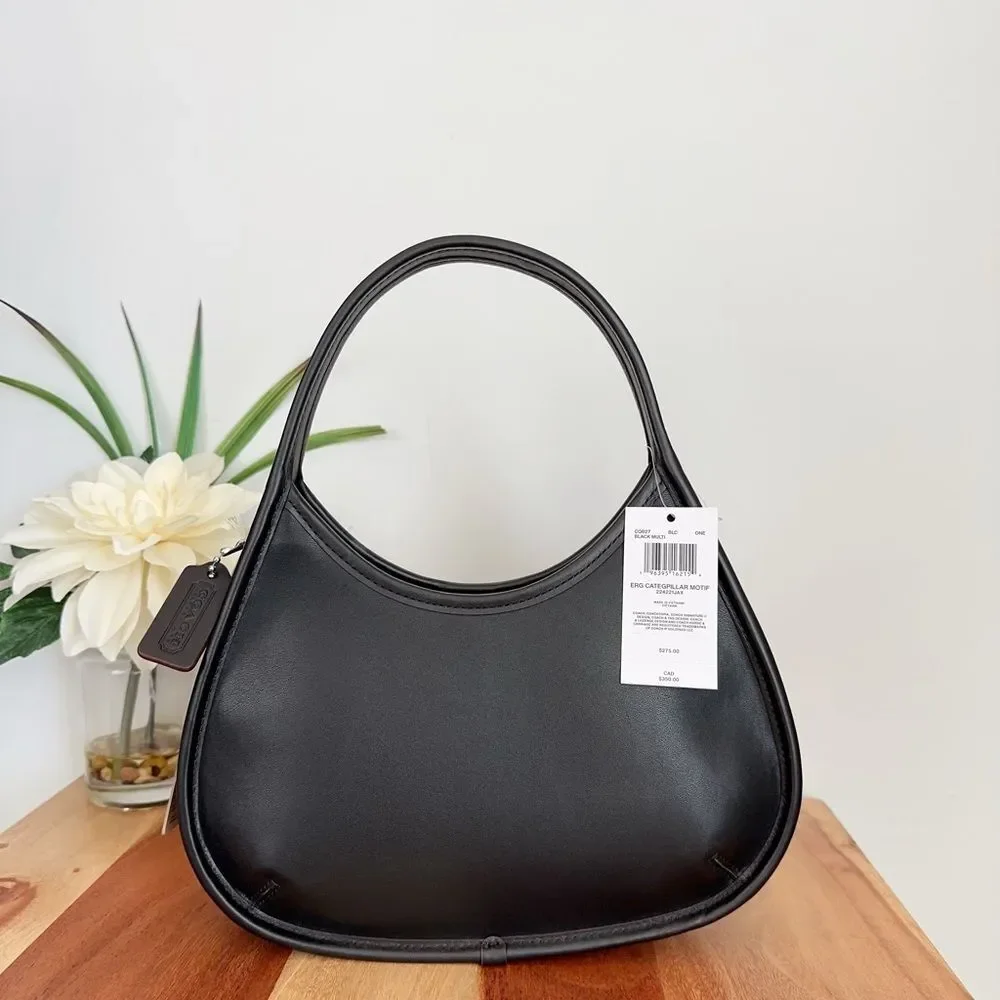 NWT Coach Ergo Bag In Coachtopia Leather‎ With Sleepy Caterpillar Print